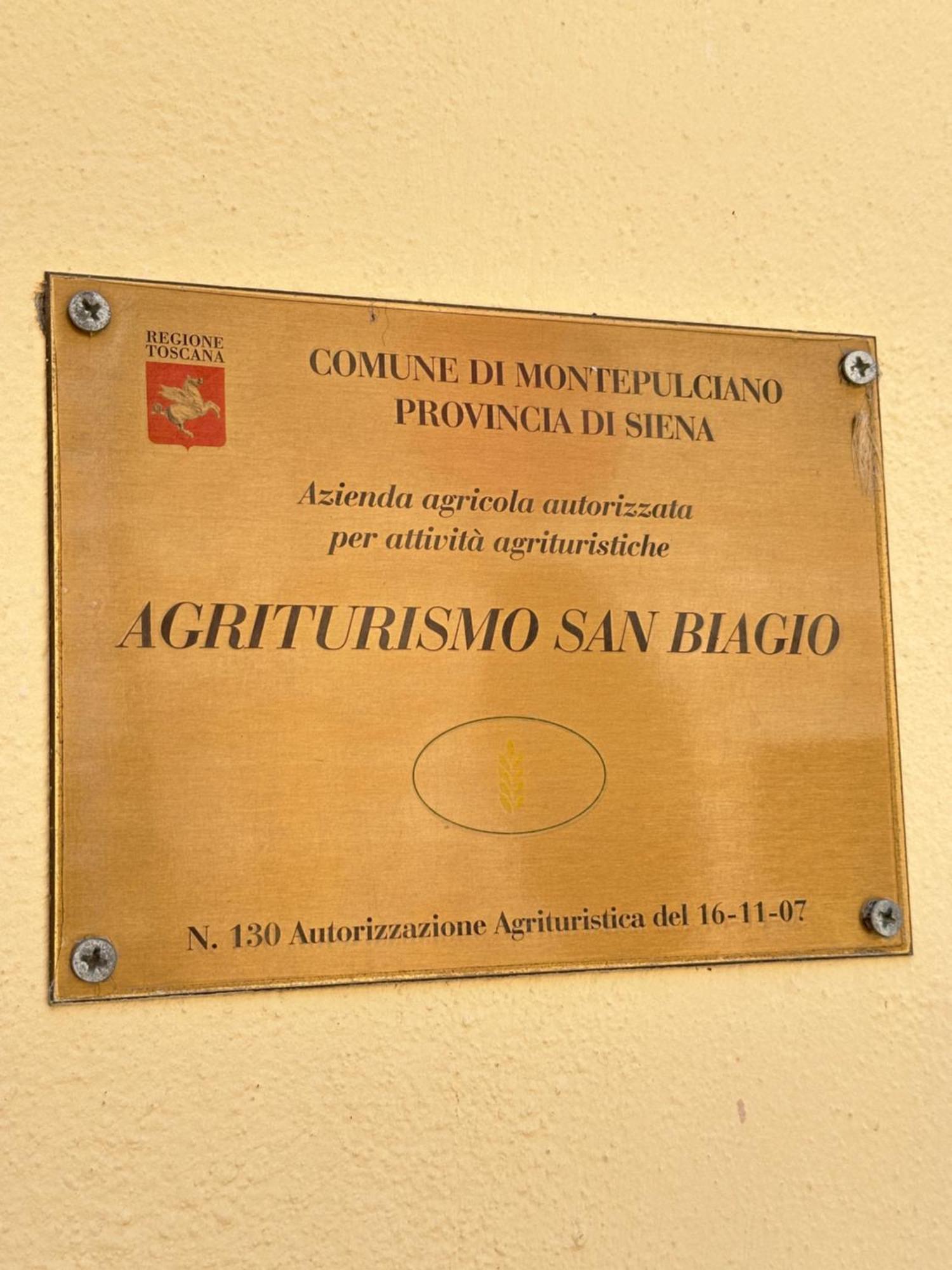 Agriturismo San Biagio Villa Montepulciano Bagian luar foto